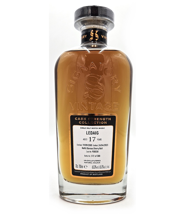 Ledaig 2005 Signatory Cask Strength Cask 900038 0,70 ltr 65%