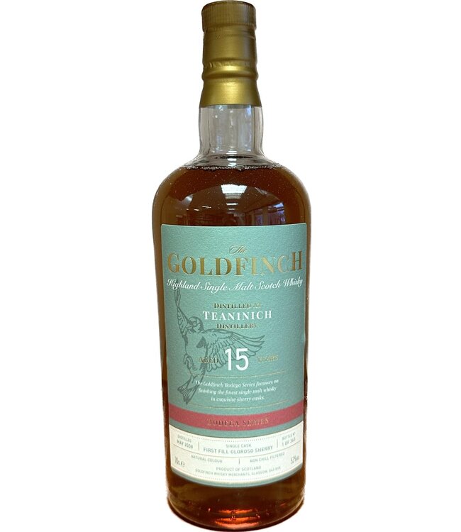 Teaninich 15 Years Old 2008 Goldfinch Bodega Series 0,70 ltr 52%