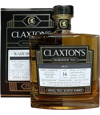 Port Charlotte Port Charlotte 14 Years Old 2008 Claxton's Warehouse 1 0,70 ltr 53,2%