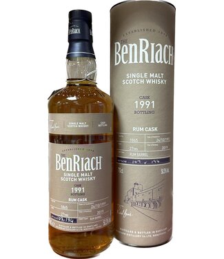 Benriach Benriach 27 Years Old 1991 Cask 1865 0,70 ltr 50,3%