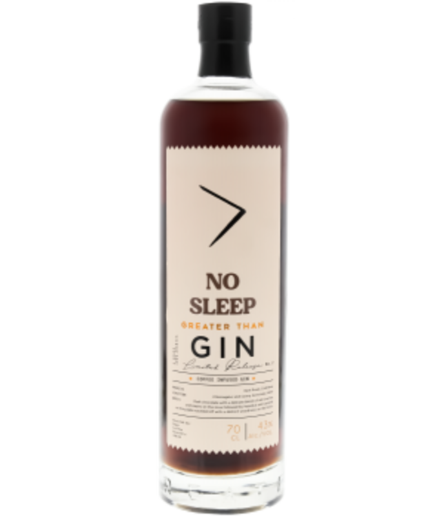 Greater Than Gin No Sleep Coffee Infused Gin 0,70 ltr 43%