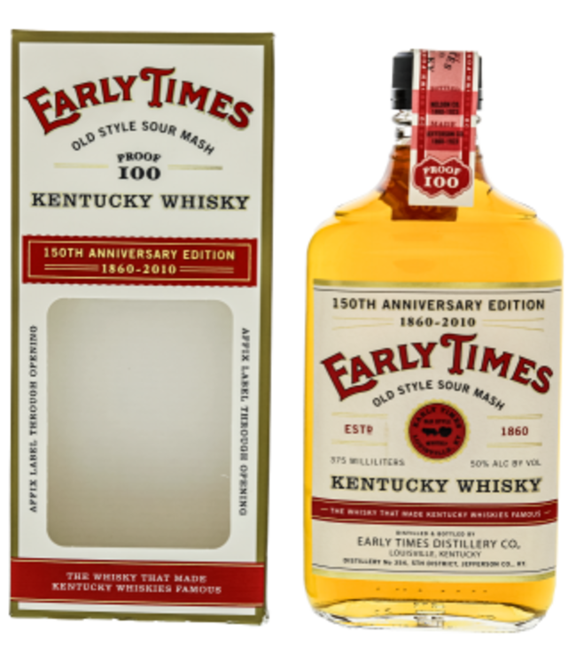 Early Times 150th Anniversary Edition Kentucky Whisky 0,375 ltr 50%