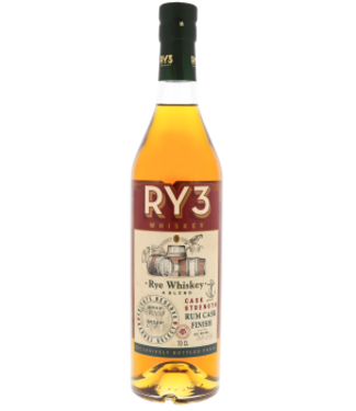 Ry3 Ry3 Blended Rye Whiskey Cask Strength Rum Cask Finish Batch PR#008 0,70 ltr 42,9%