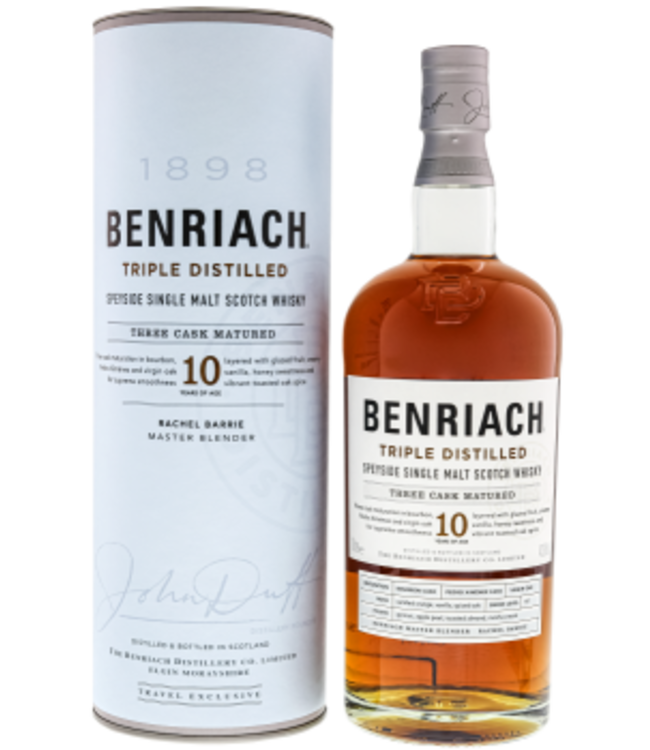 BenRiach 10 Years Old Triple Distilled 1,00 ltr 43%
