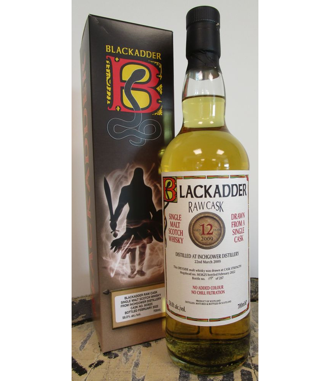 Blackadder Raw Cask Inchgower 12 Years Old 2009 0,70 ltr 58%