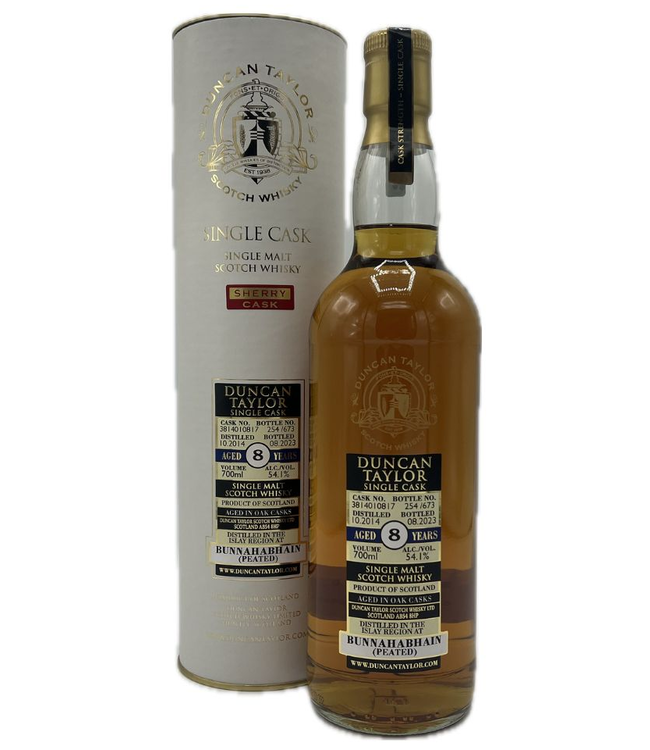 Bunnahabhain 8 Years Old 2014 Duncan Taylor 0,70 ltr 47,5%