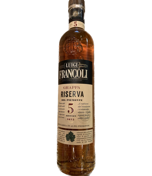 Francoli Grappa Riserva 5 Edition 0,70 ltr 41,5%