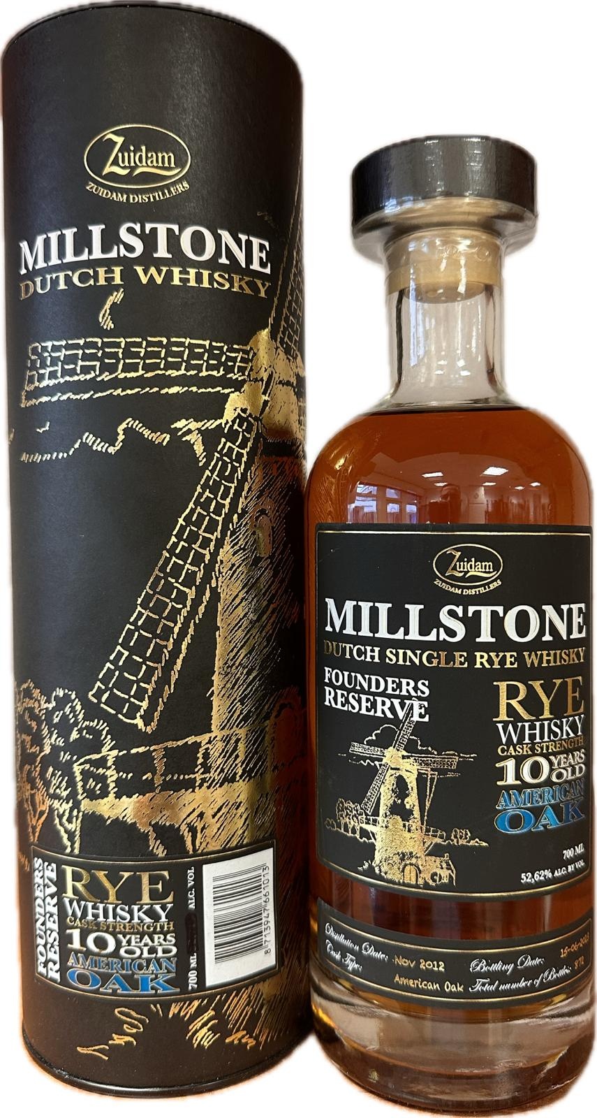 Millstone Rye 10 Years Old American Oak 0,70 ltr 52,62%