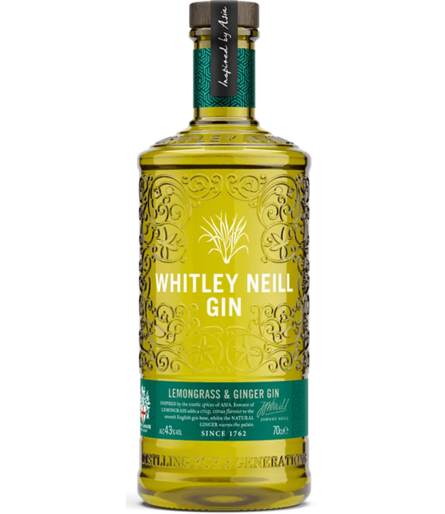 Whitley Neill Lemongrass & Ginger Gin 0,70 ltr 41,3%