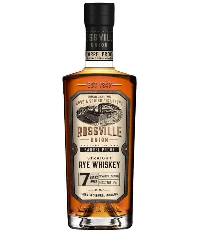 Rosville Union 7 Years Old Straight Rye Barrel Proof 0,70 ltr 58,5%