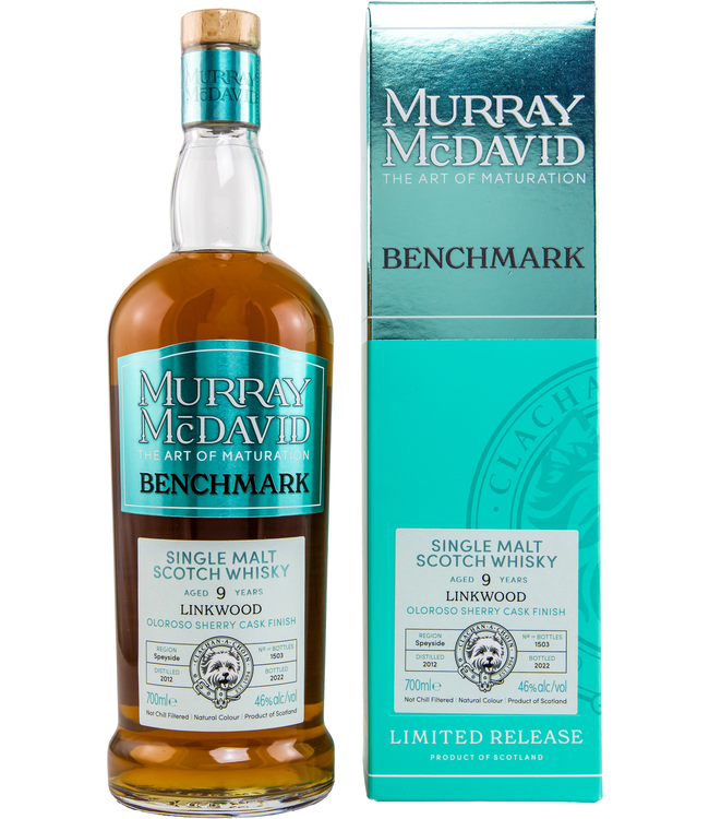 Linkwood 9 Years Old 2012 Murray McDavid 0,70 ltr 46%