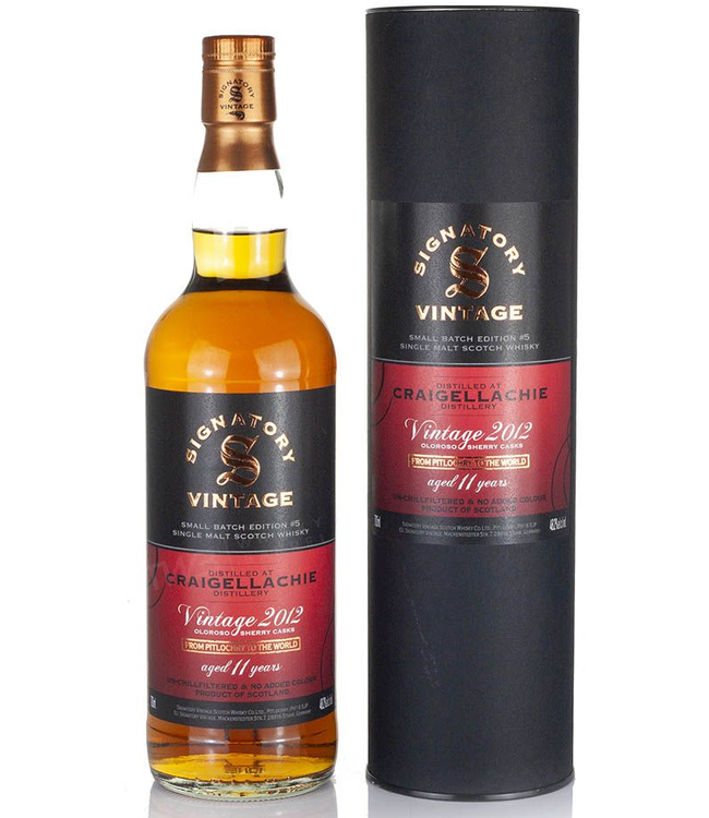 Craigellachie 2012 Signatory Vintage 0,70 ltr 48,2%