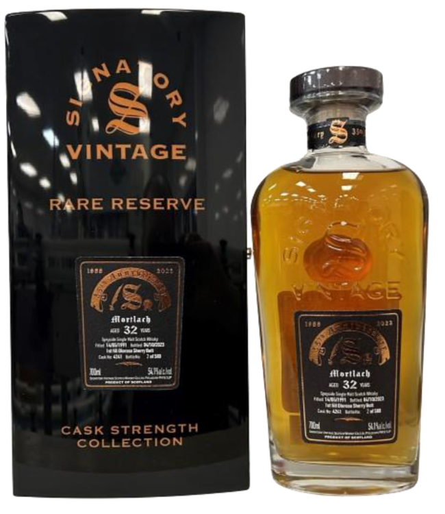 Mortlach 32 Years Old 1991 Signatory Cask Strength 35th Anniversary 0,70 ltr 54,1%