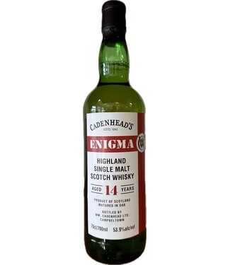 Cadenhead Cadenhead Enigma Peated Highland 14 Years Old 0,70 ltr 53,9%