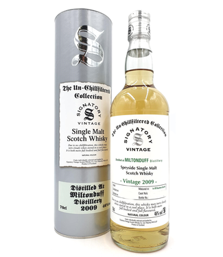 Miltonduff Miltonduff 2009 Signatory Unchill Filtered 0,70 ltr 46%