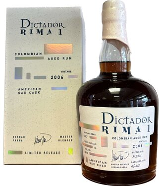 Dictador Dictador Rima American Oak Vintage 2006 0,70 ltr 42%