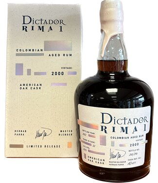 Dictador Dictador Rima American Oak Vintage 2000 0,70 ltr 43%