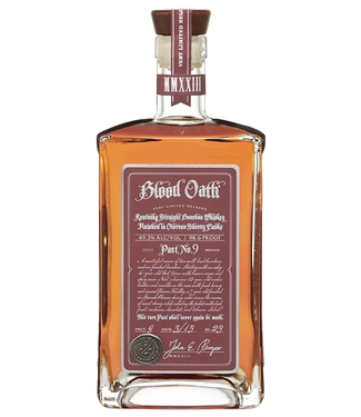 Blood Oath Blood Oath Bourbon Whiskey Pact No. 9 0,75 ltr 49,3%
