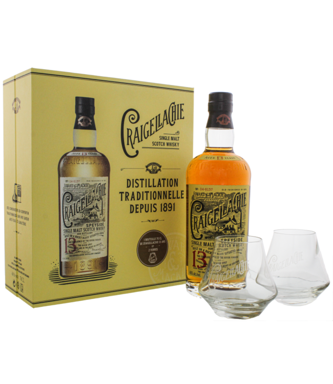 Craigellachie 13 Years Old Met 2 Glazen 0,70 ltr 46%