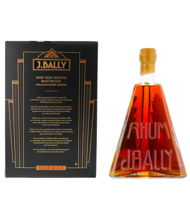 J Bally Cuvee Art Deco Rhum Vieux Agricole 0,70 ltr 43,5%