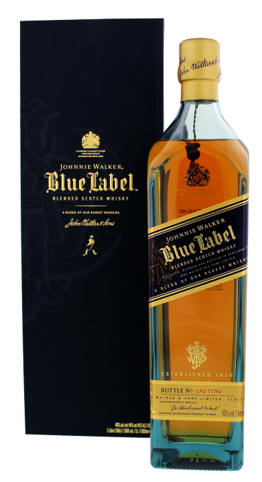 Johnnie Walker Blue Label 1,00 ltr 40% - Whiskysite.nl World of