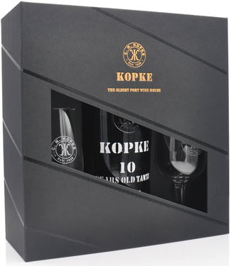 Kopke Kopke Port 10 Years Old Tawny + 2 Glazen 0,75 ltr 20%