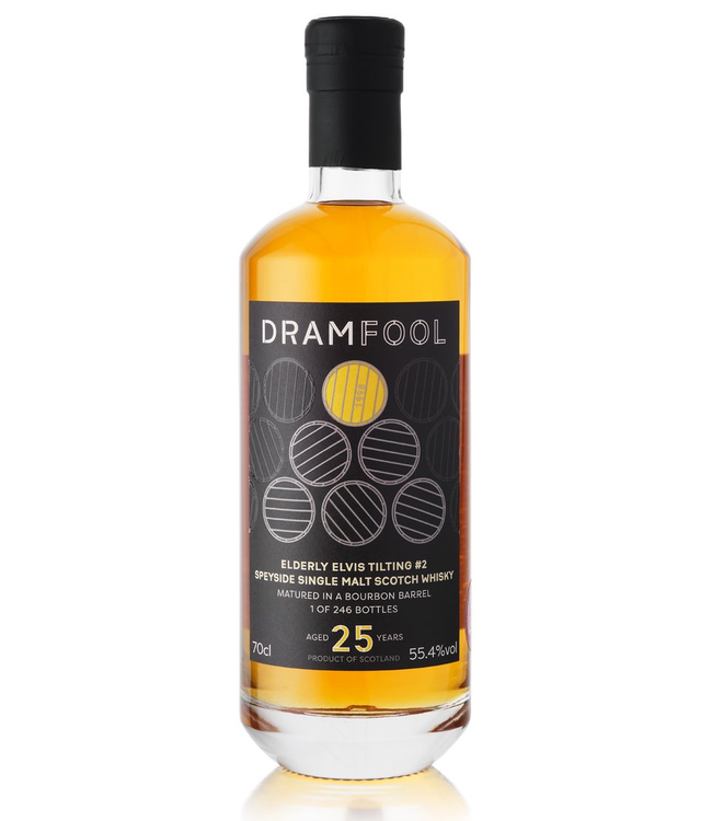 Eldery Elvis Tilting #2 (Glenlivet) Aged 25 Years Dramfool 0,70 ltr 55,4%