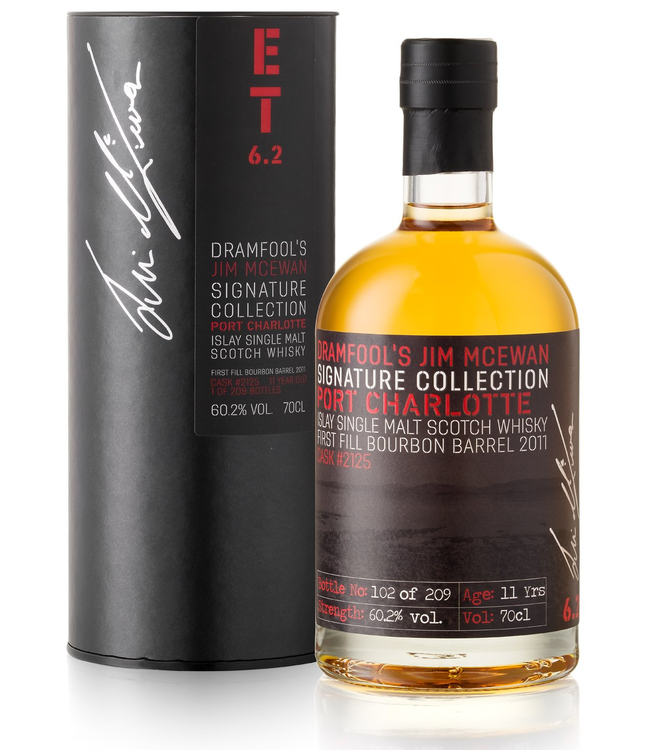 Port Charlotte 6.2 Aged 11 Years Dramfools Jim McEwan Signature Collection 0,70 ltr 60,2%