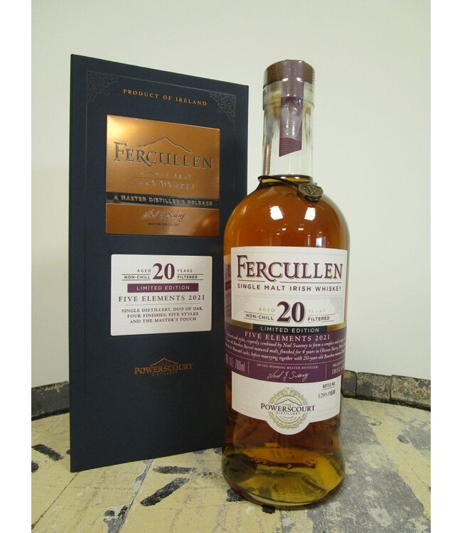 Fercullen 20 Years Old 5 Elements Single Malt 0.70 ltr 46%
