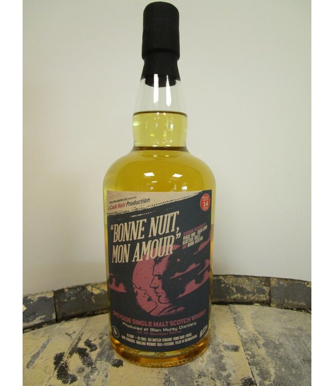 Glen Moray 14 Years Old Bonne Nuit, Mon Amour Cask Noir 0,70 ltr 56,8%