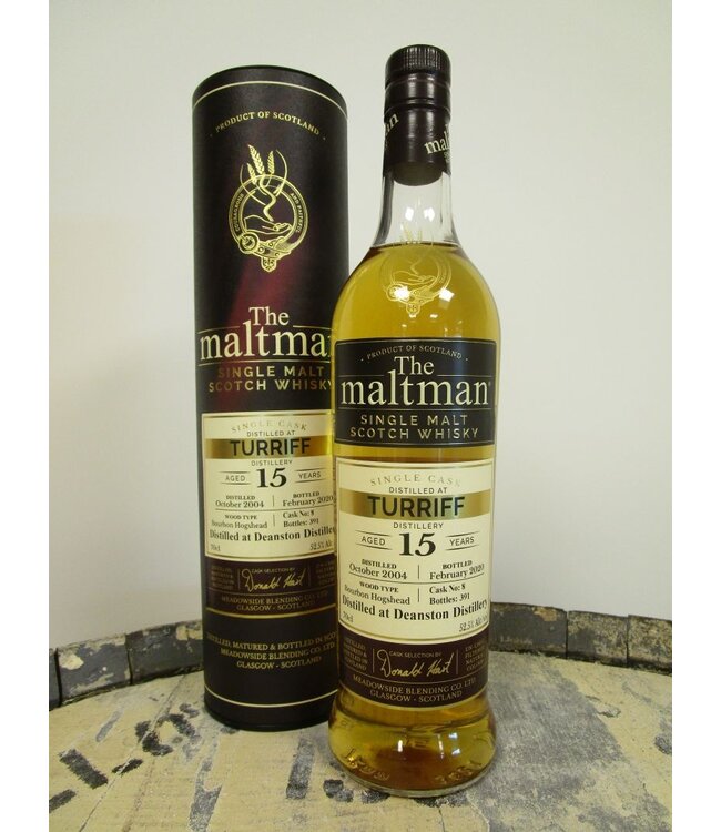 Turrif (Deanston) 15 Years Old 2004 The Maltman 0,70 ltr 52,5%