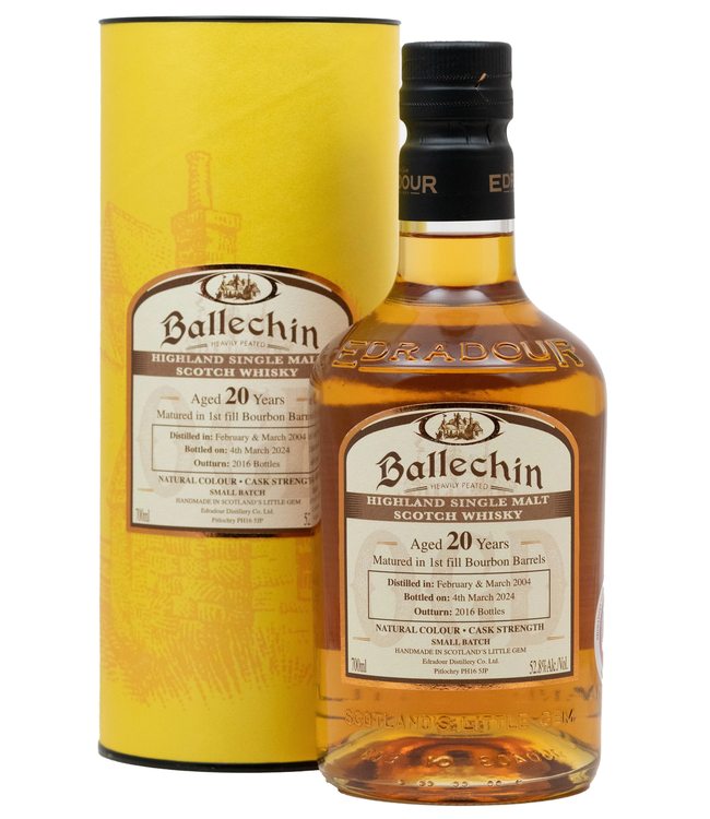 Ballechin 20 Years Old 2004 Bourbon Cask 0,70 ltr 52,8%