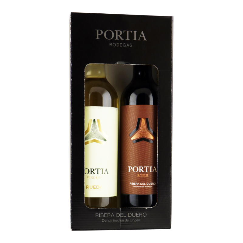 Portia Giftbox 1 Fles Roble + 1 Fles Verdejo 1,50 ltr 13%