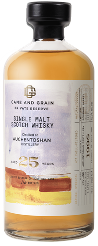 Auchentoshan 25 Years Old 1998 Cane & Grain 0.70 ltr 55.2%