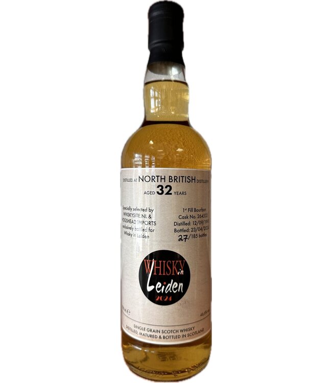 North British 32 Years Old 1991 Bottled For Whisky In Leiden 2024 0,70 ltr 46,6%
