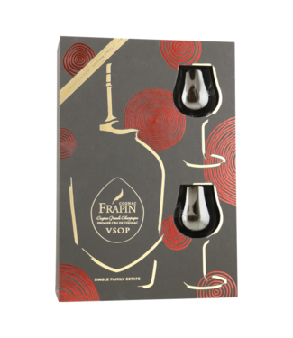 Frapin Vsop Cognac Grande Champagne Giftpack Met 2 Glazen 0,70 ltr 40%