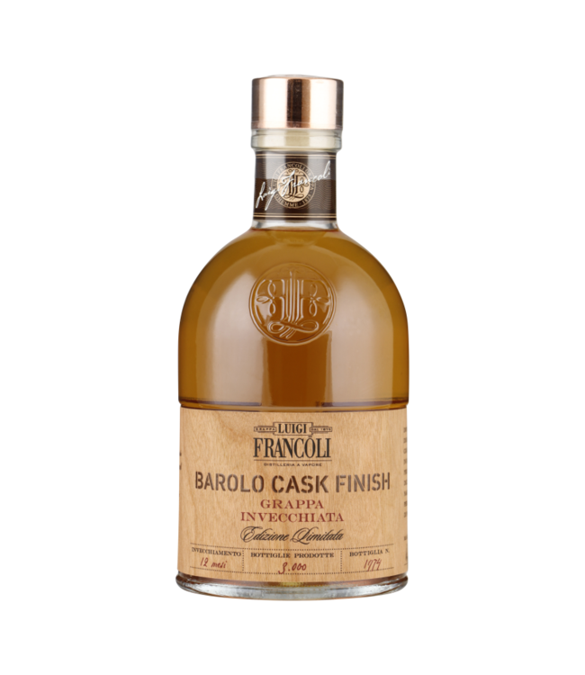 Francoli Grappa Barolo Cask Finish 0,50 ltr 40%