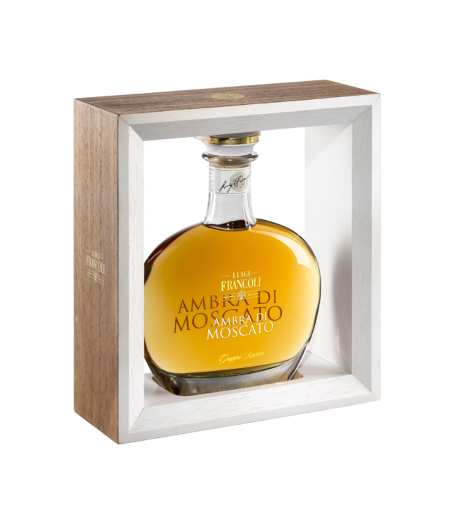 Francoli Grappa L'Ambra Moscato Riserva 0,70 ltr 42,5%