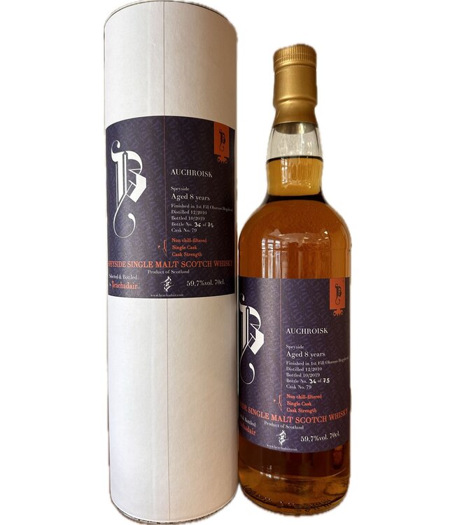 Auchroisk 8 Years Old 2010 Brachadair 0,70 ltr 59,7%