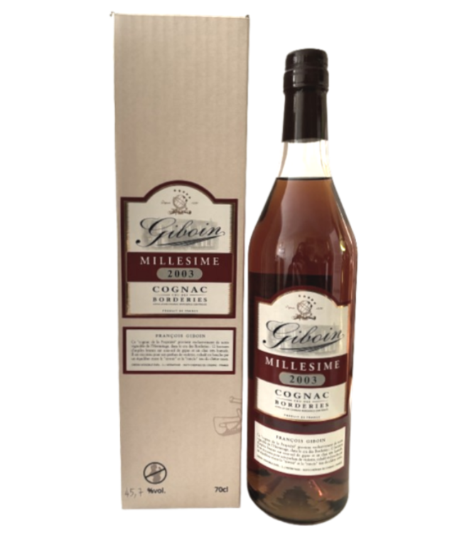 Cognac Giboin Borderies Millesime 2003 0,70 ltr 45,7%
