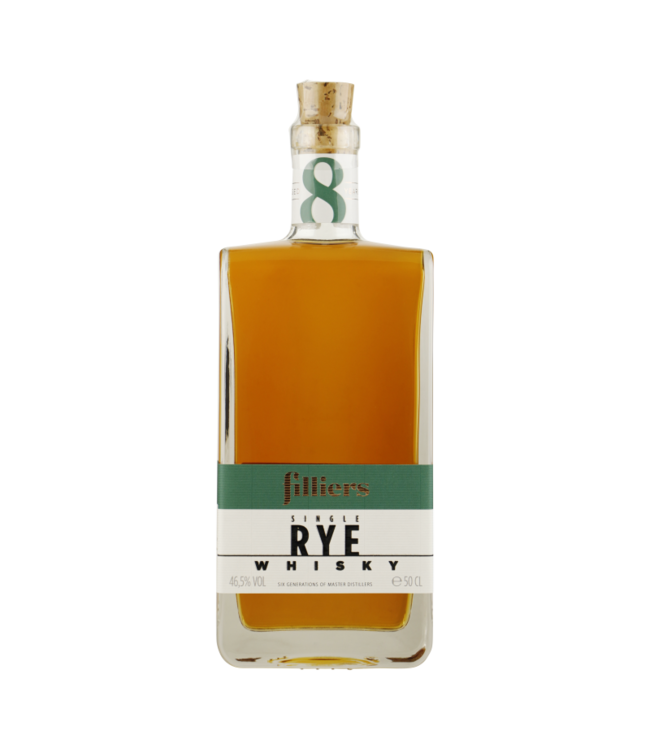 Filliers Single Rye Whisky 8 Years Old 0,50 ltr 46,5%