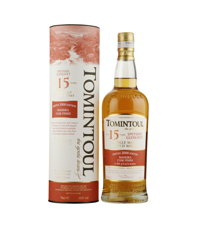 Tomintoul 15 Years Old 2008 Madeira Cask Finish 0,70 ltr 46%