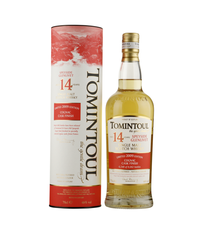 Tomintoul 14 Years Old 2009 Cognac Cask Finish 0,70 ltr 46%