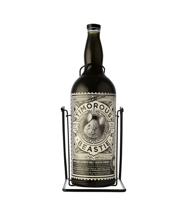Timorous Beastie Highland Malt Whisky + Cradle 4,50 ltr 46,8%