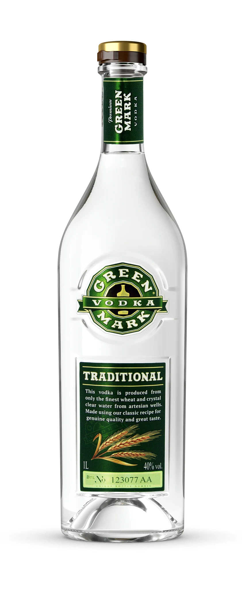 Green Mark Vodka 1,00 ltr 40%