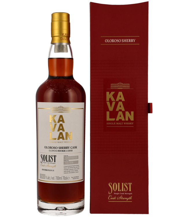 Kavalan Solist Sherry Cask 0,70 ltr 54%