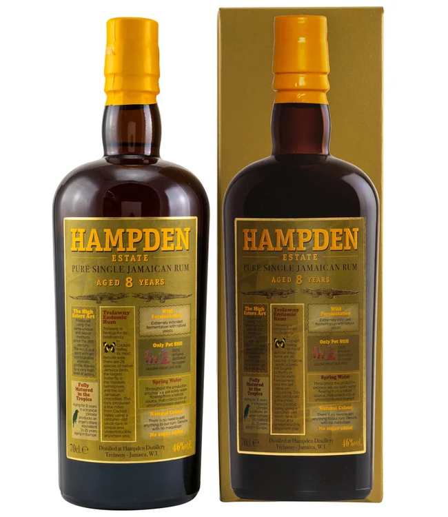 Hampden Estate Pure Jamaican Rum 8 Years Old 0,70 ltr 46%