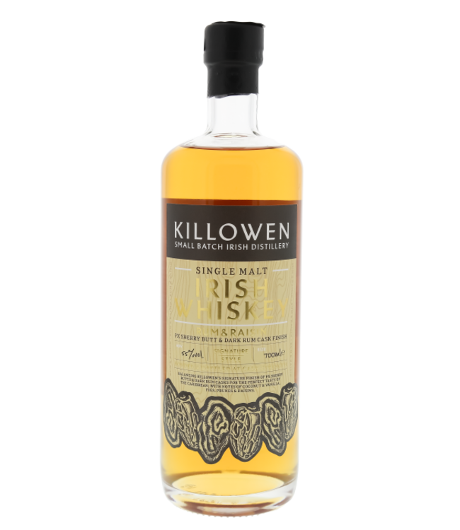 Killowen Single Malt Irish Whiskey Rum & Raisin 0,70 ltr 55%