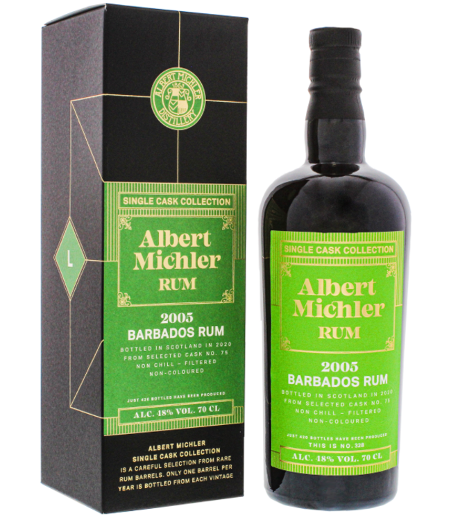 Albert Michler Single Cask Collection Rum Barbados 2005/2020 0,70 ltr 48%