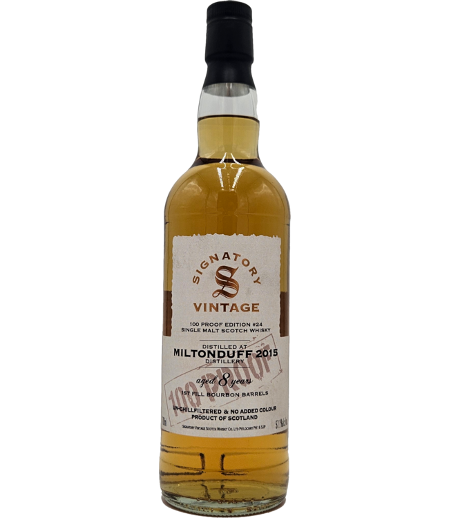 Miltonduff 2015 Signatory Vintage 100 Proof Edition #24 0,70 ltr 57,1%